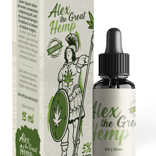 Cbd kapljice 5% | Alex The Great.